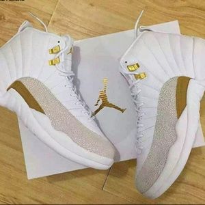 Air Jordan 12 Retro x OVO White Basketball Shoes